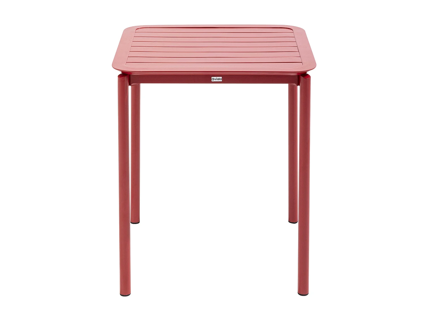 Ensemble table de terrasse 70cm et 2 chaises rouge foncé