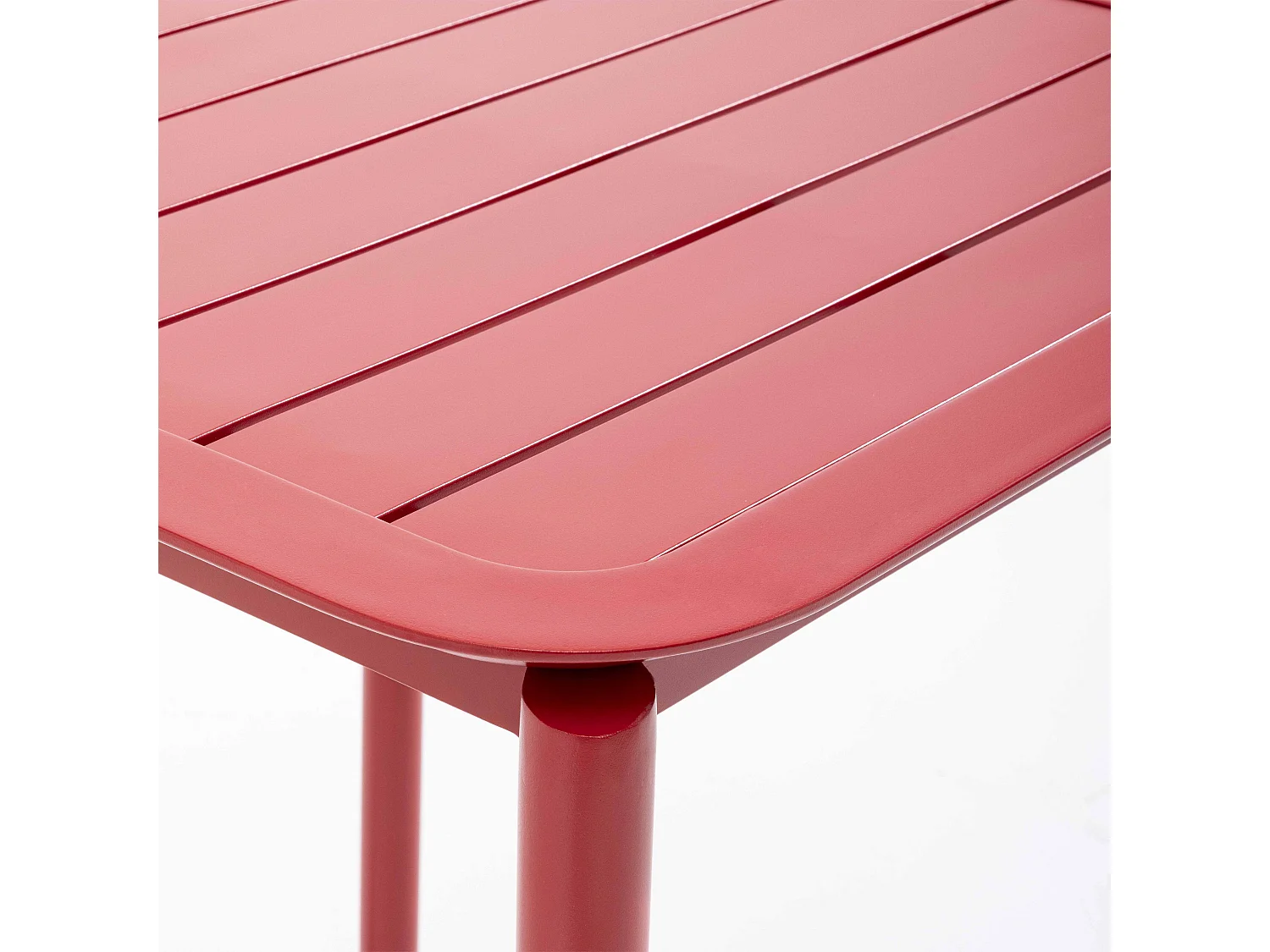 Ensemble table de terrasse 70cm et 2 chaises rouge foncé