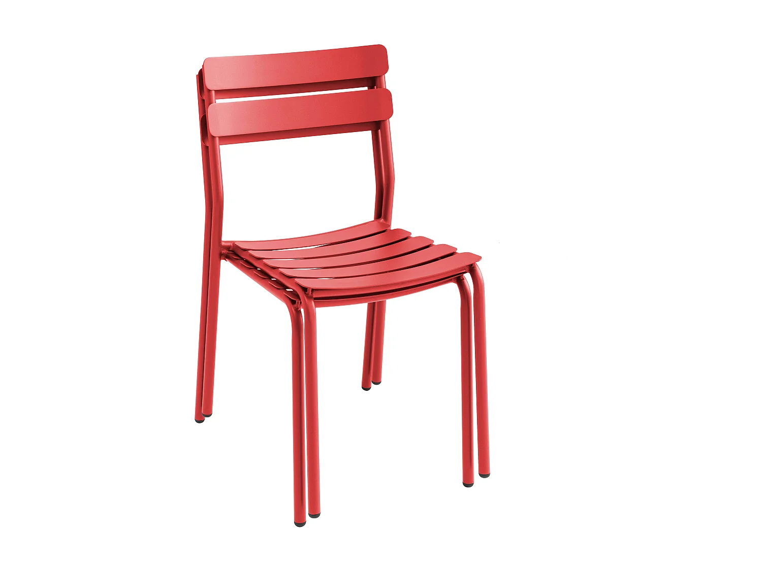 Ensemble table de terrasse 70cm et 4 chaises rouge foncé