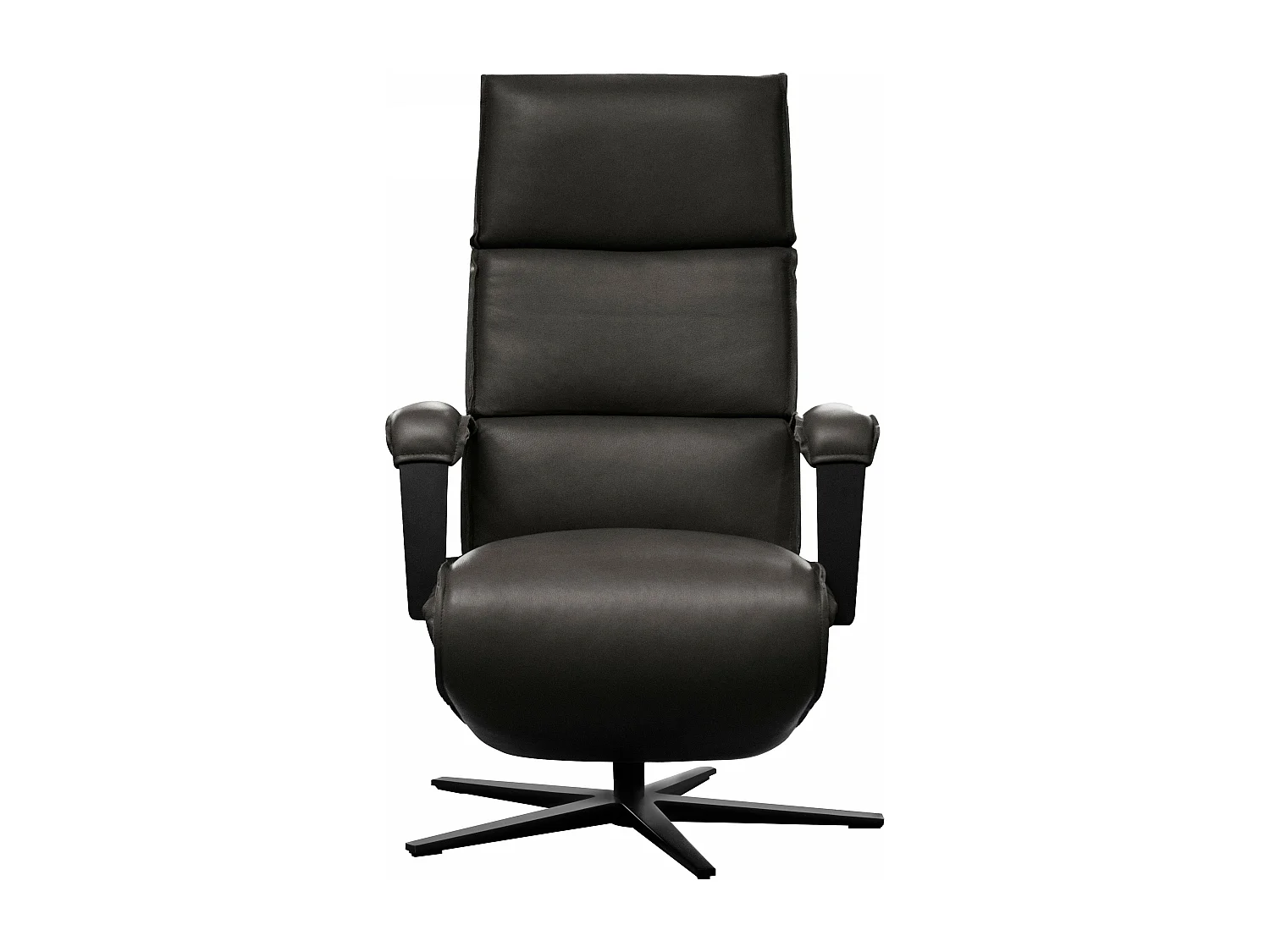 Fauteuil de relaxation électrique en cuir noir