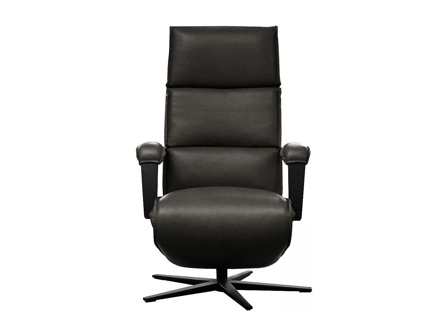 Fauteuil de relaxation électrique en cuir noir