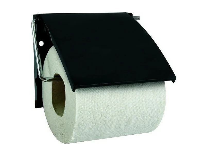 Porte rouleau papier wc mural Noir MSV