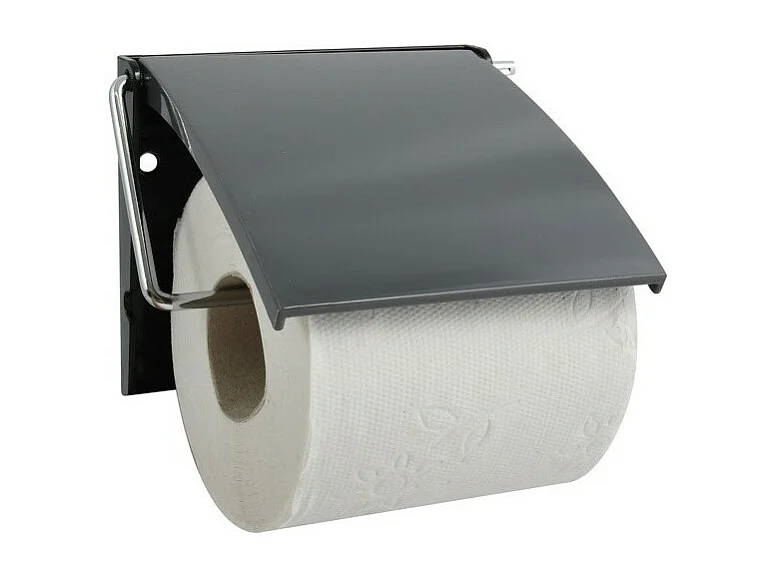Porte rouleau papier wc Mural Gris Anthracite MSV
