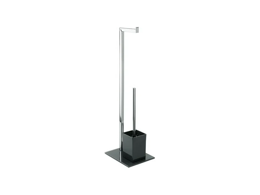 Combiné Wc Inox & Verre Noir MSV