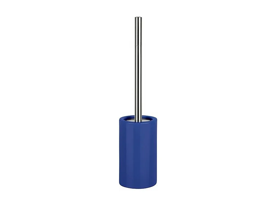 Brosse Wc avec support Céramique TUBE Bleu Navy Spirella