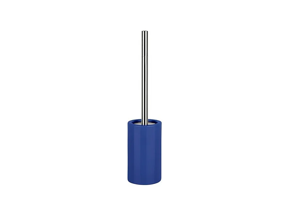 Brosse Wc avec support Céramique TUBE Bleu Navy Spirella