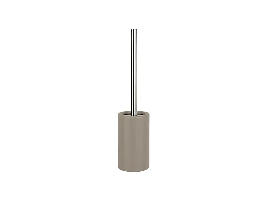 Brosse Wc avec support Céramique TUBE Taupe Spirella