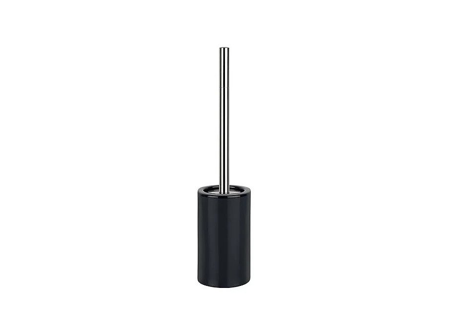 Brosse Wc avec support Céramique TUBE Noir Spirella
