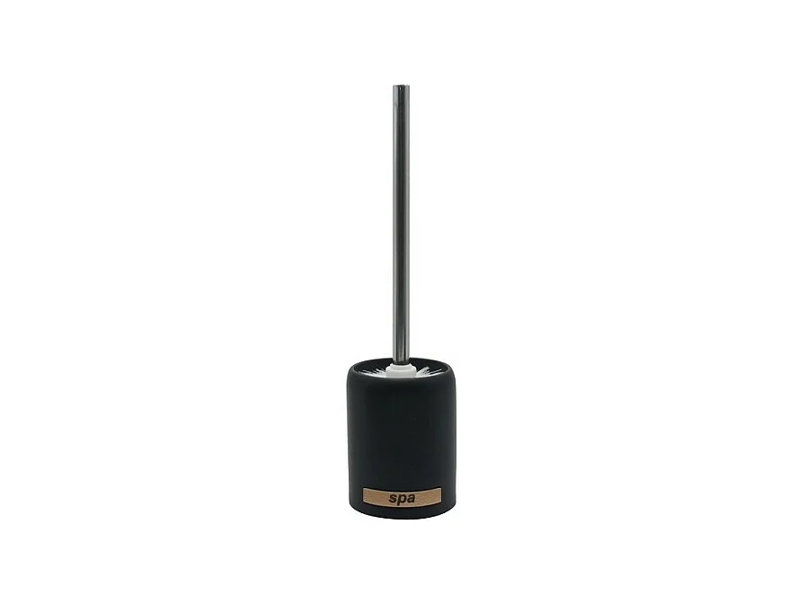 Brosse Wc avec support Céramique SPA Noir MSV