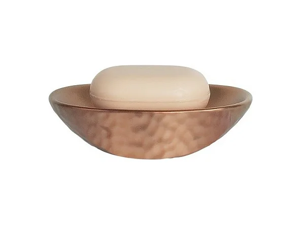 Porte savon Céramique DARWIN HAMMERED Cuivré Spirella