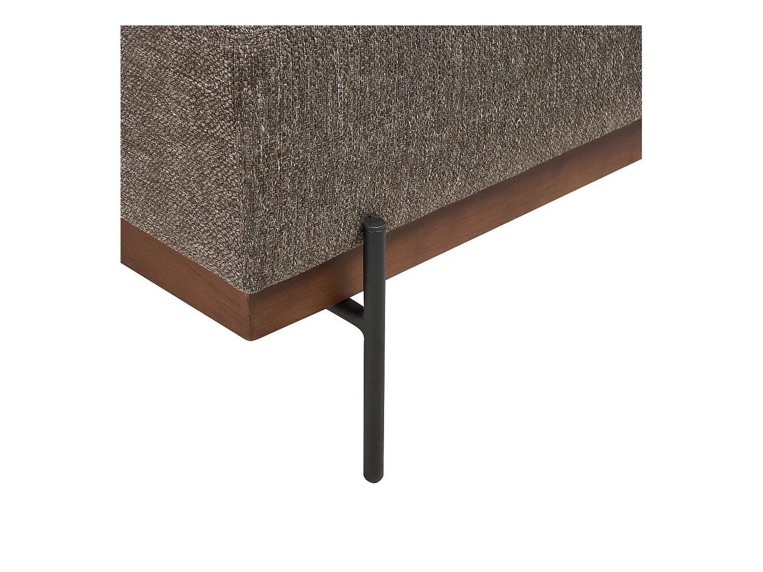 Hoekbank MARIFERD Stof Bruin 3-zitter Rechterzijde