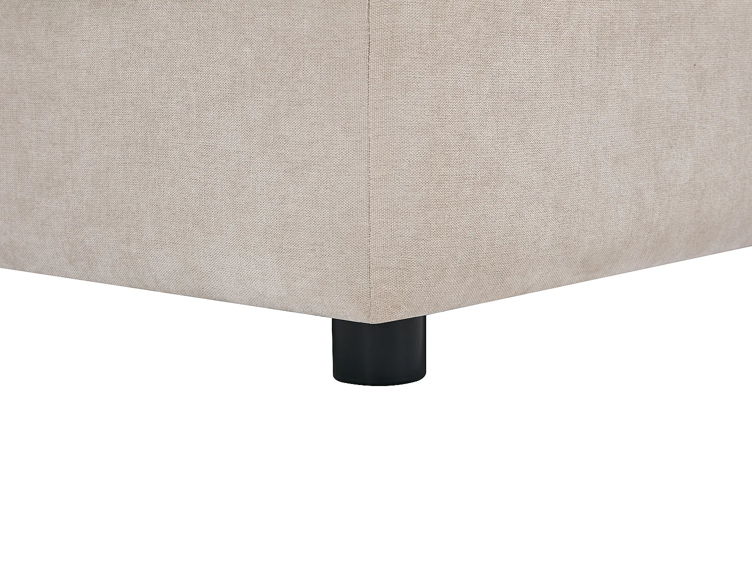 Divano angolo a destra relax elettrico con portaoggetti in Tessuto Beige  - BURIOCA