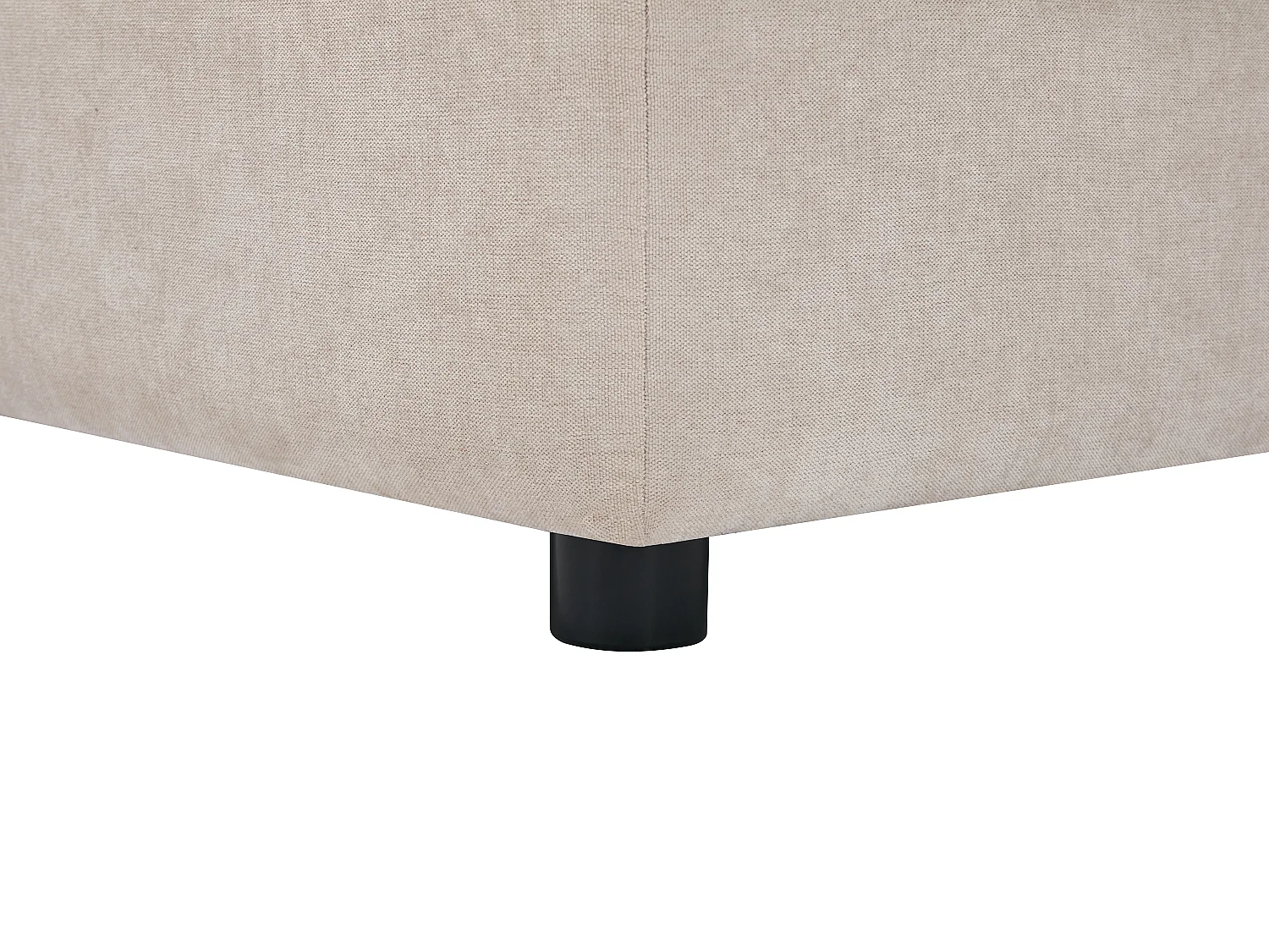 Vänstervänd hörnsoffa med elektrisk relax och förvaring i beige tyg BURIOCA