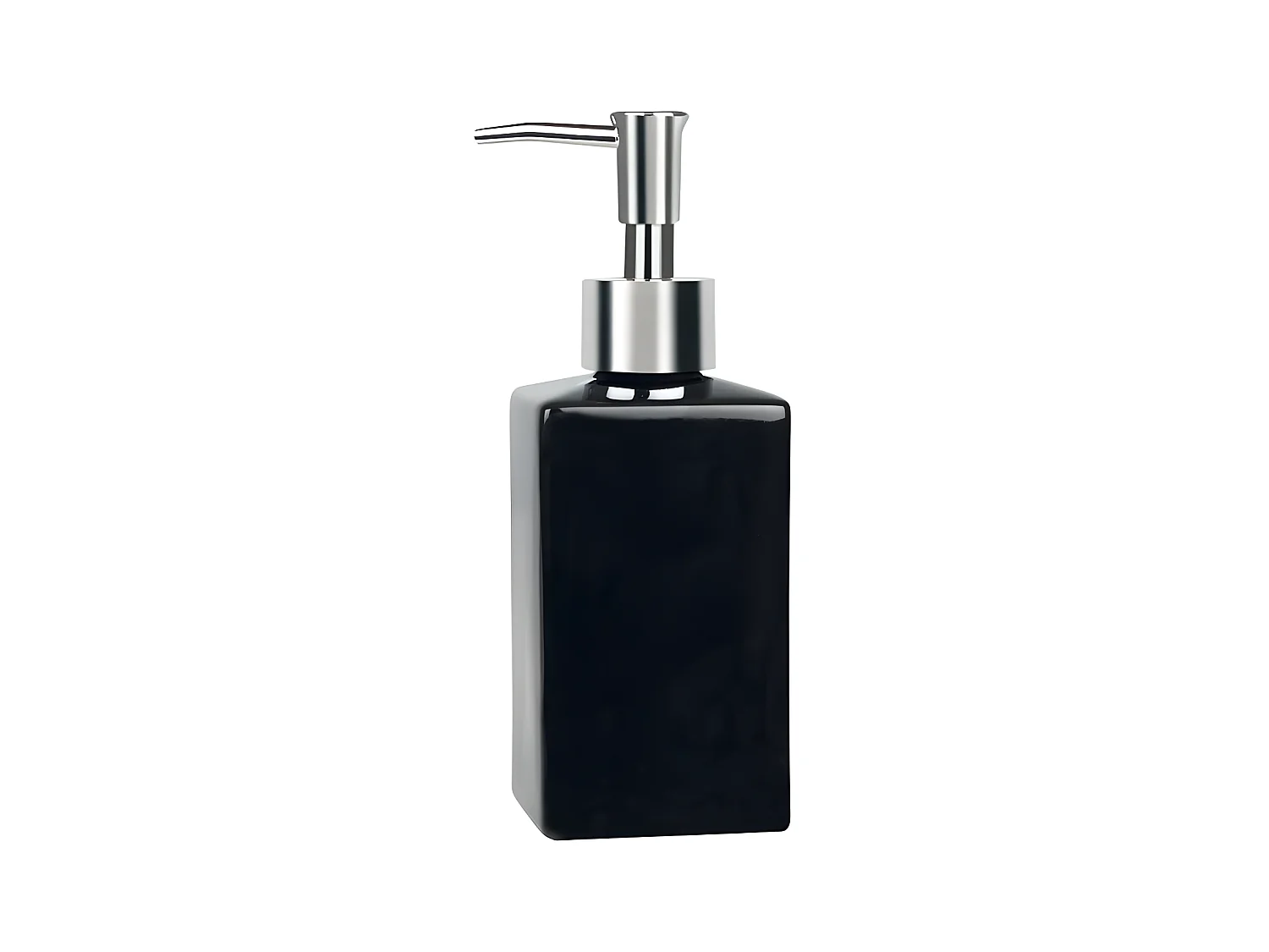 Spirella Distributeur de savon Céramique QUADRO Noir