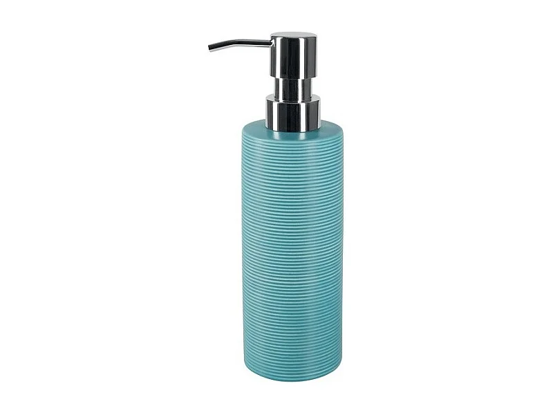 Distributeur de savon Céramique TUBE RIBBED Bleu Spirella