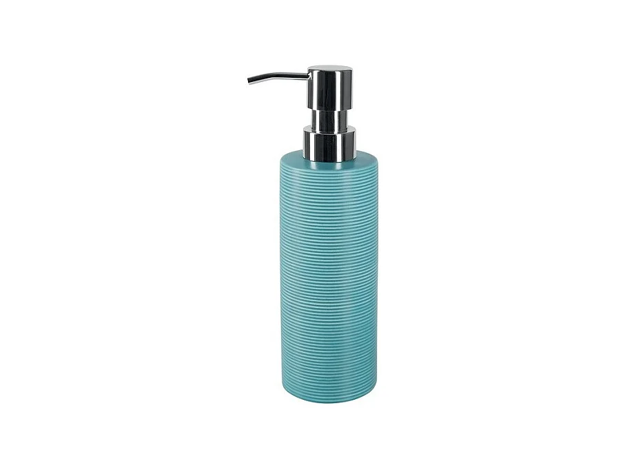 Distributeur de savon Céramique TUBE RIBBED Bleu Spirella