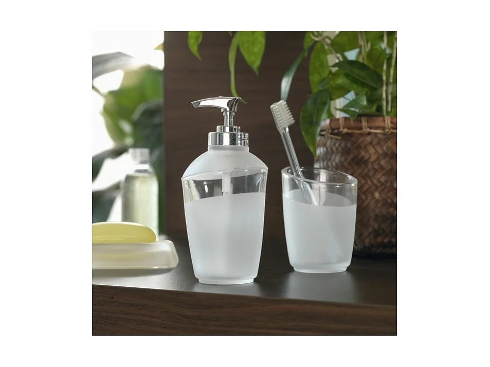 Distributeur de savon verre LEVEL Blanc Spirella