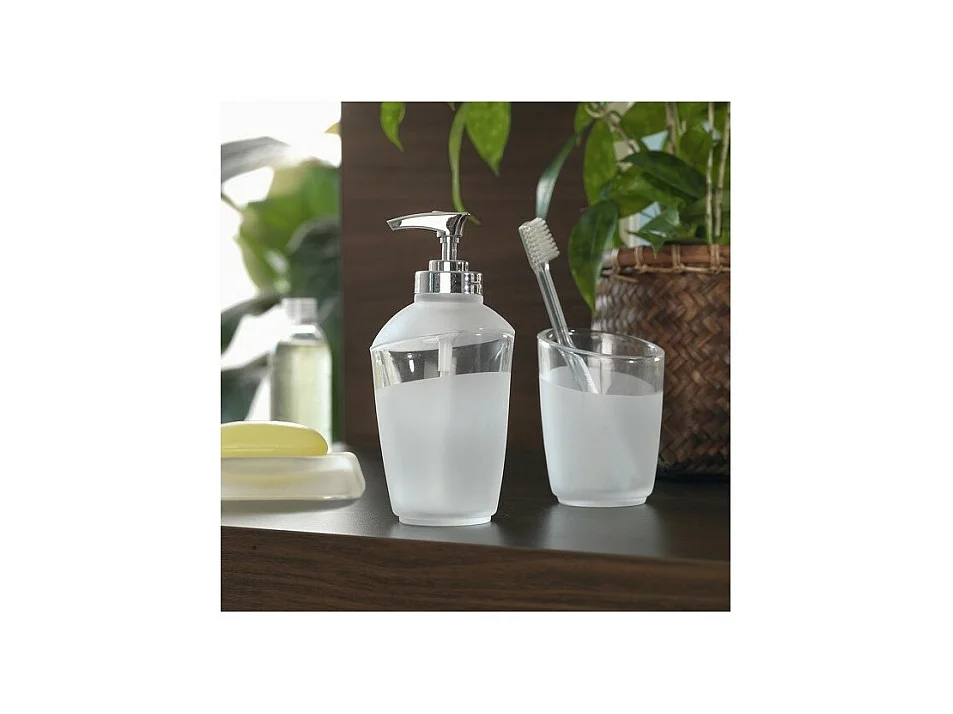 Distributeur de savon verre LEVEL Blanc Spirella