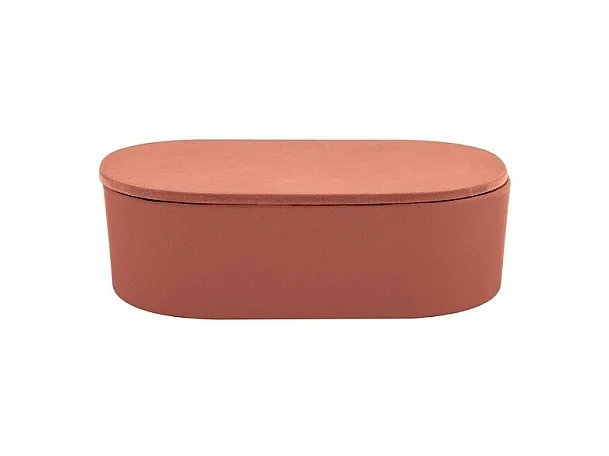 Boite à  cotons Fibres de Bambou TAKEO Terracotta Spirella