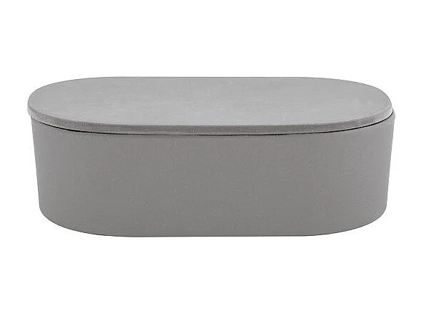 Boite à  cotons Fibres de Bambou TAKEO Gris Spirella