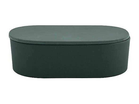 Boite à  cotons Fibres de Bambou TAKEO Vert Foncé Spirella