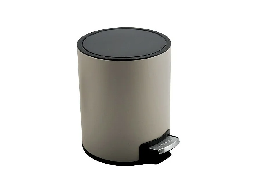 Poubelle à  pédale Inox RIKU 3L Taupe mat Spirella