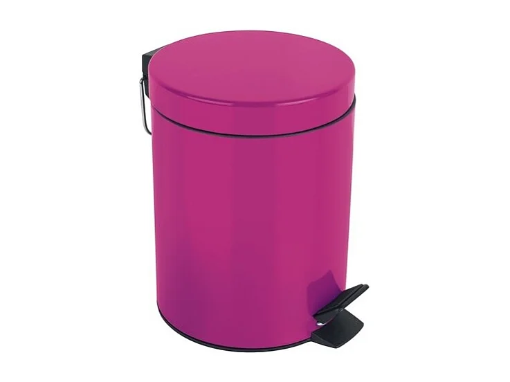 Poubelle à  pédale Acier SYDNEY 5L Rose foncé Spirella
