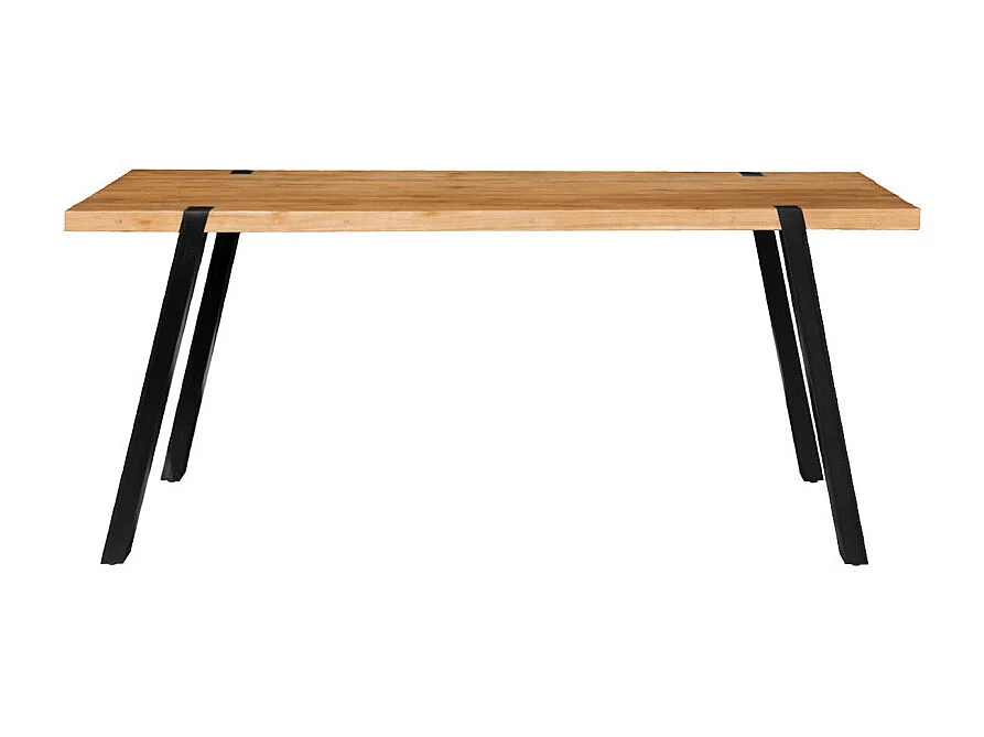 Table L. 180 cm en bois de teck recyclé et pieds en métal - EDWARDS