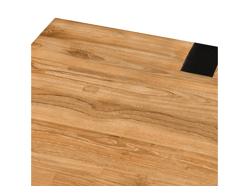 Table L. 180 cm en bois de teck recyclé et pieds en métal - EDWARDS