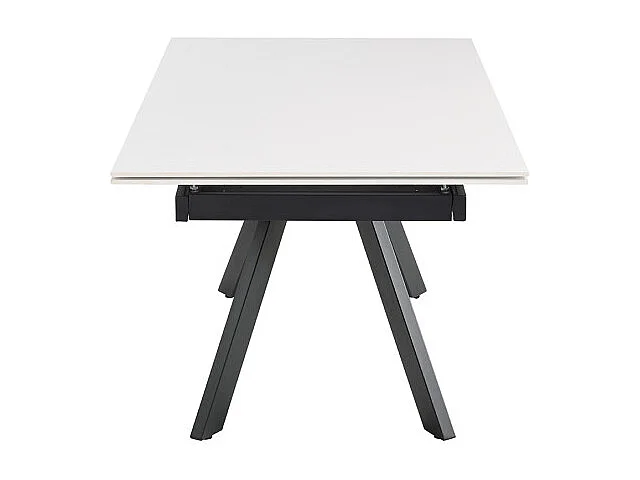 Table extensible 180/260 cm céramique blanc pieds inclinés - OREGON 08