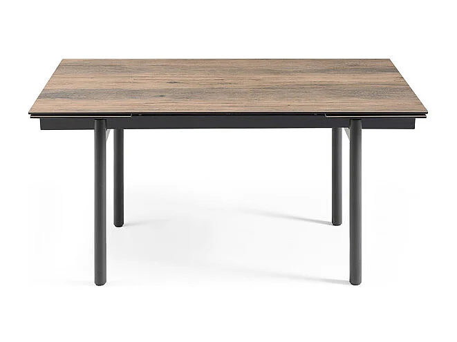 Table extensible 180/260 cm céramique effet bois pieds droits - TEXAS 09