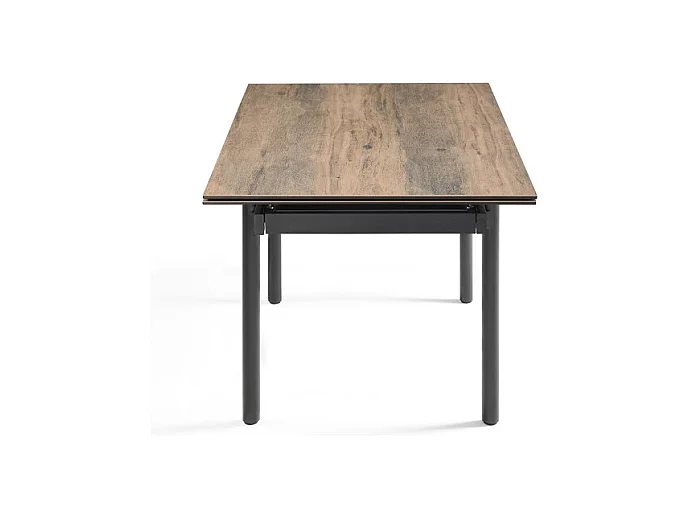 Table extensible 180/260 cm céramique effet bois pieds droits - TEXAS 09