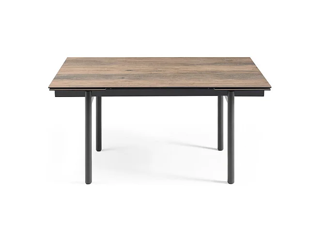 Table extensible 180/260 cm céramique effet bois pieds droits - TEXAS 09