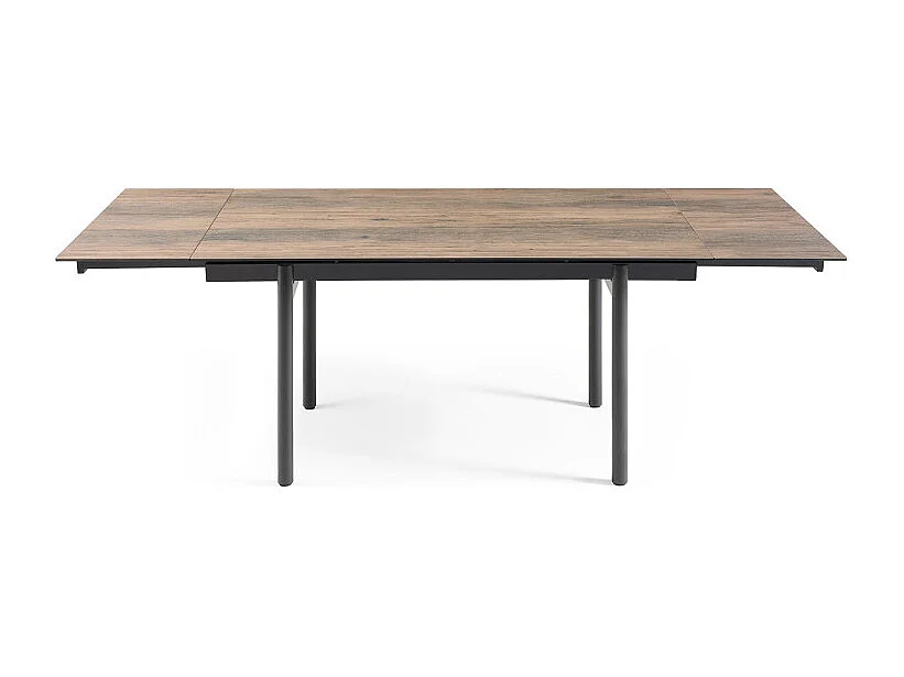 Table extensible 180/260 cm céramique effet bois pieds droits - TEXAS 09