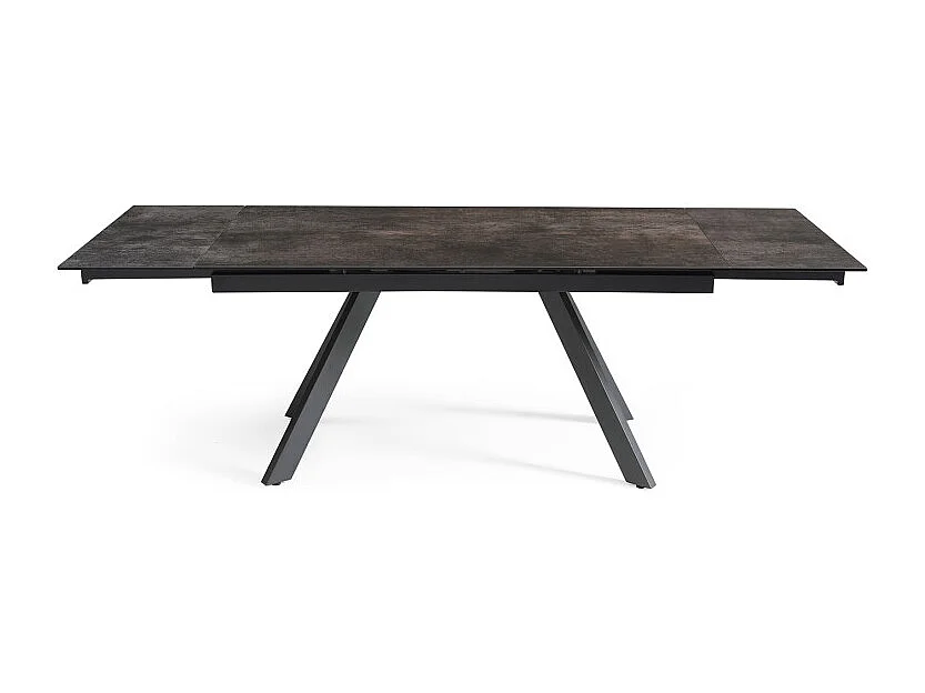 Table extensible 180/260 cm céramique gris vieilli pieds inclinés - MAINE 08