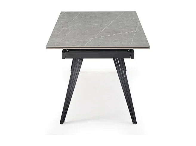 Table extensible 180/260 cm céramique gris marbré pieds filaires - ARIZONA 01