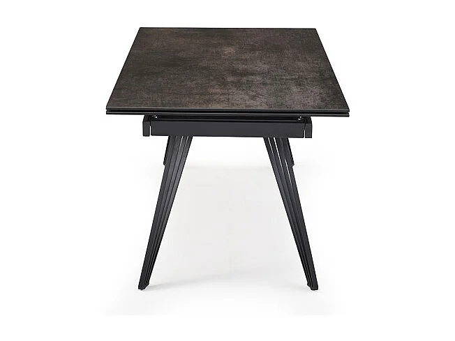 Table extensible 180/260 cm céramique gris vieilli pieds filaires - MAINE 01