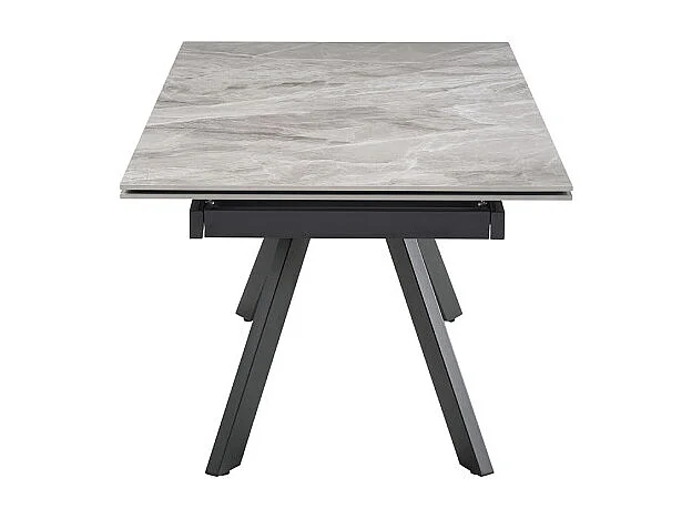 Table extensible 180/260 cm céramique marbré laqué pieds inclinés - DAKOTA 08