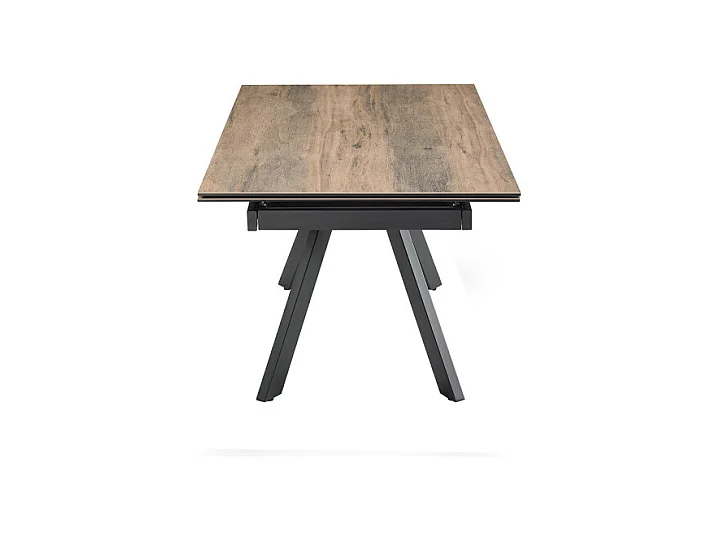 Table extensible 180/260 cm céramique effet bois pieds inclinés - TEXAS 08