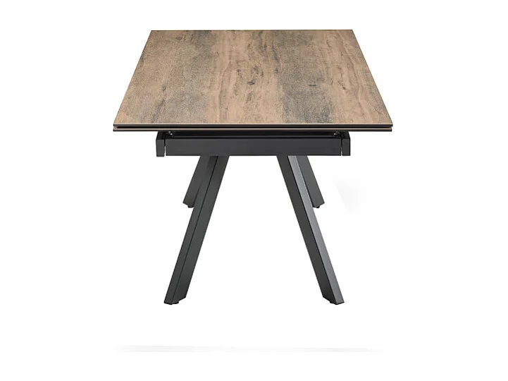 Table extensible 180/260 cm céramique effet bois pieds inclinés - TEXAS 08