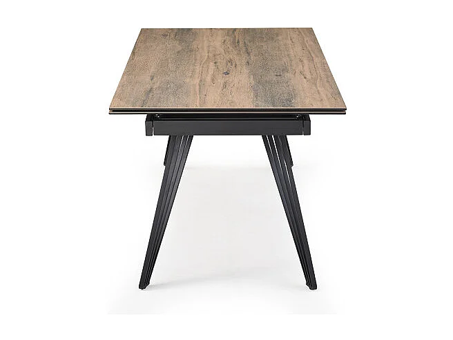 Table extensible 180/260 cm céramique effet bois pieds filaires - TEXAS 01