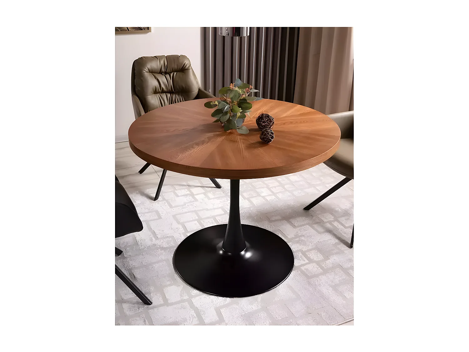 Tavolo da pranzo Amadeo/o100/Marrone