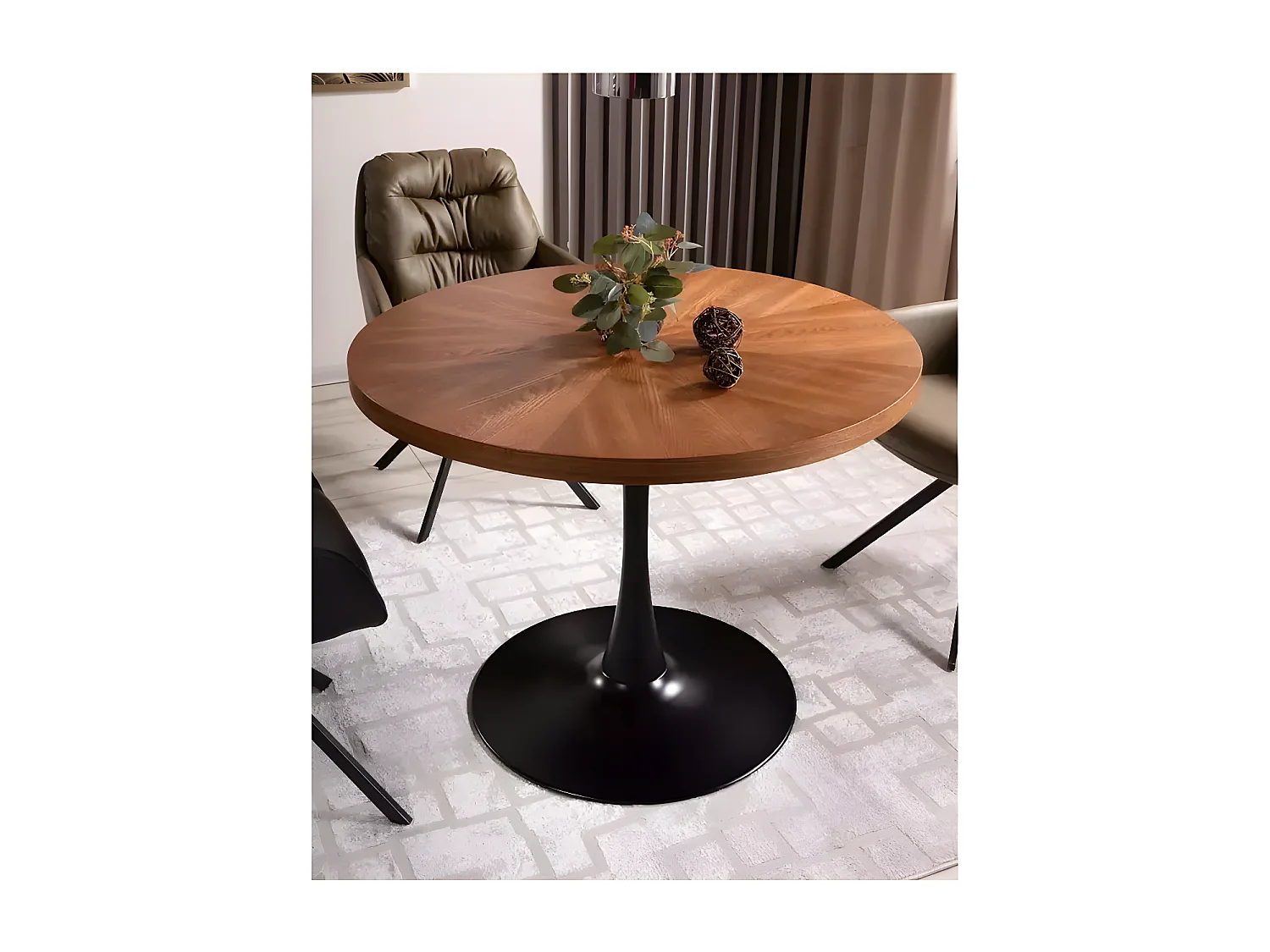 Table à manger Amadeo/o100/Marron