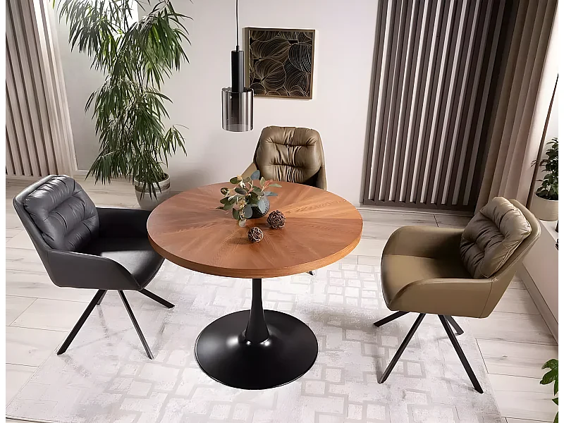 Table à manger Amadeo/o100/Marron