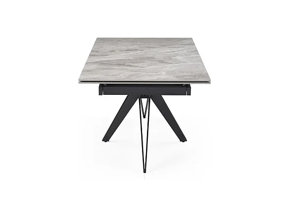 Table extensible 180/260 cm céramique marbré laqué pied étoile - DAKOTA 06