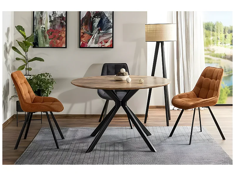 Table à manger Aster MB/Marron/o100x76