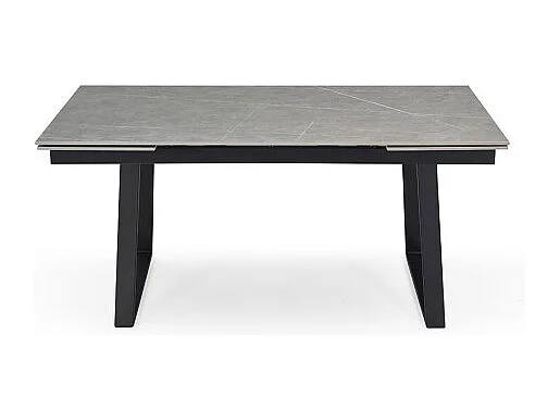 Table extensible 180/260 cm céramique gris marbré pieds luge - ARIZONA 02