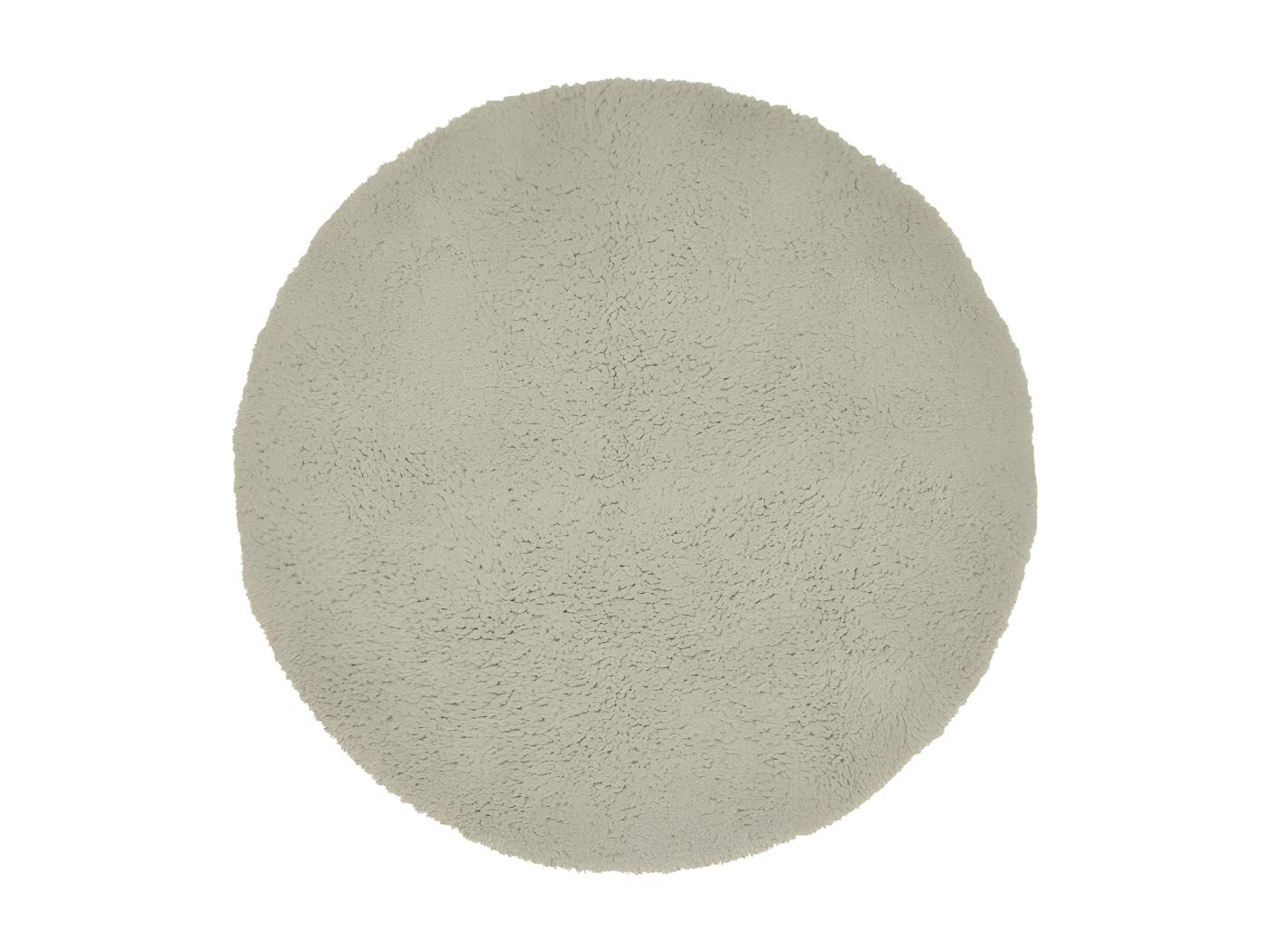 Tapis sherpa rond uni D 120 cm vert - NUAGE 3308