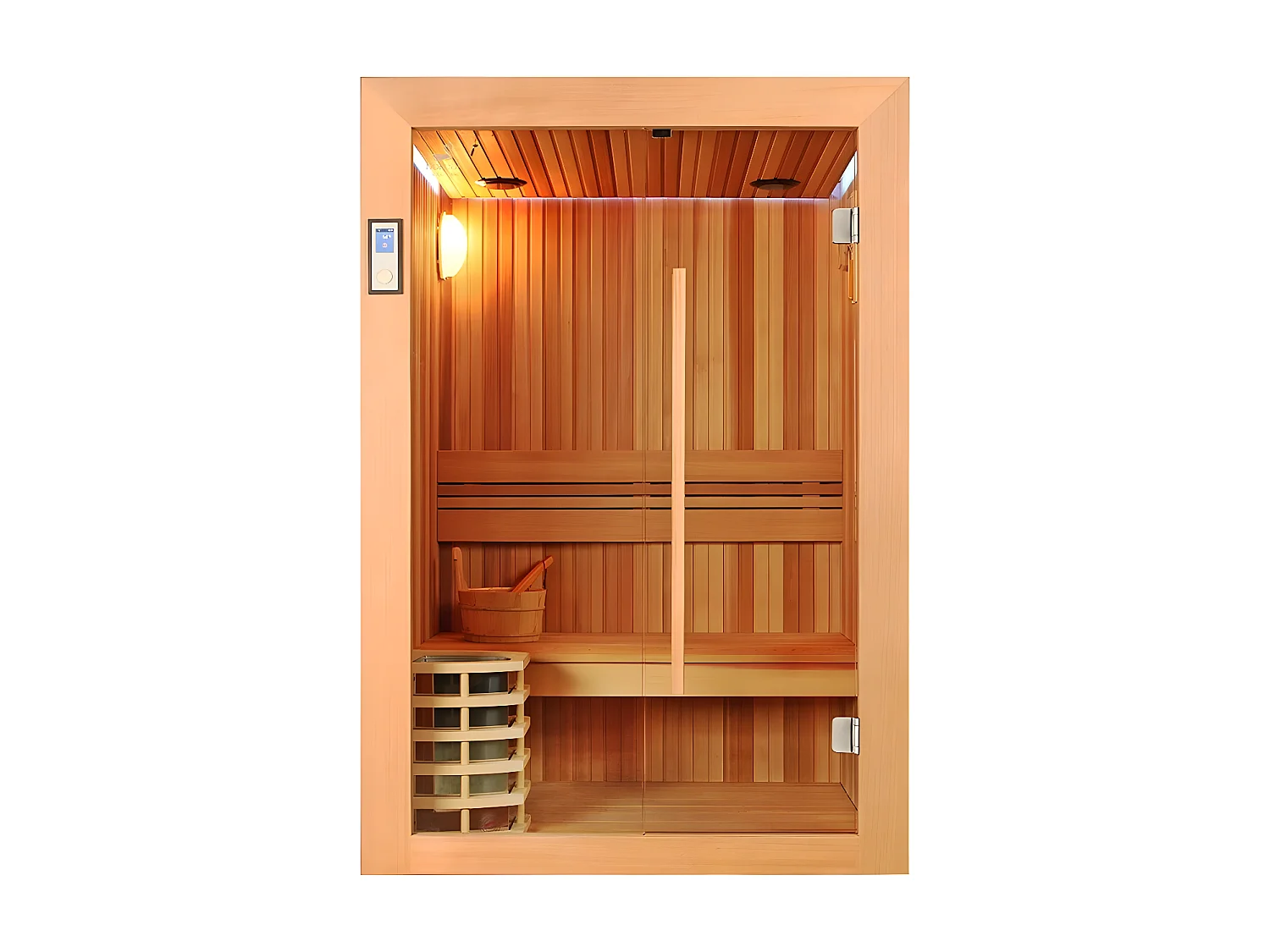 Sauna Boreal® Evasion 130 - sauna de luxe en cèdre rouge 2 personnes