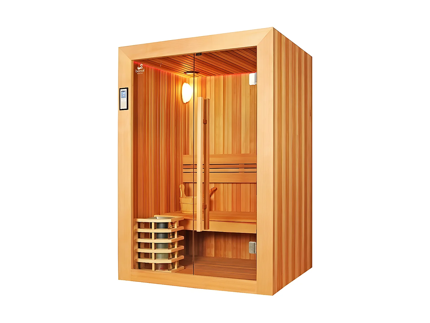 Sauna Boreal® Evasion 130 - sauna de luxe en cèdre rouge 2 personnes